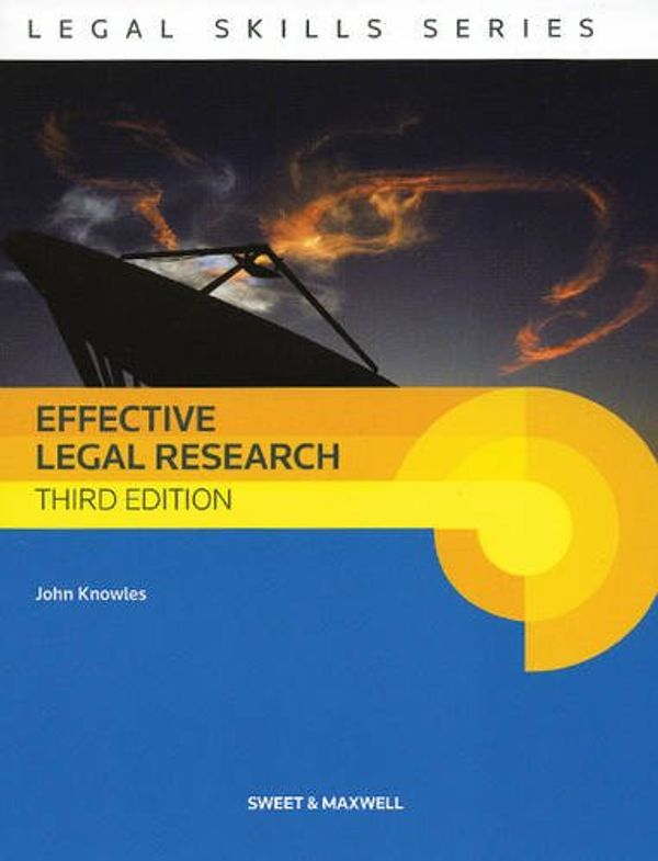 Cover Art for 9780414022942, Effective Legal Research by John Knowles