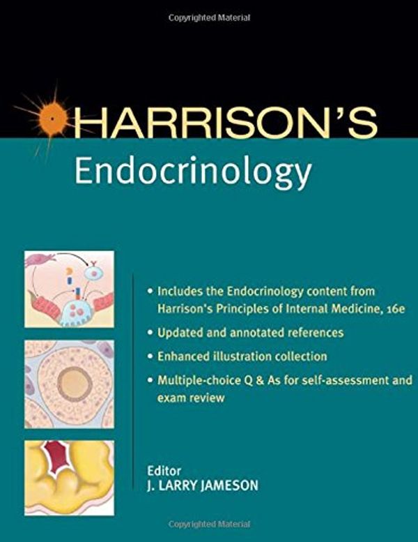 Cover Art for 9780071457446, Harrison's Endocrinology by Larry Jameson, J., Kasper, Dennis L., Fauci, Anthony S., Braunwald, Eugene, Longo, Dan L., Hauser, Stephen L.