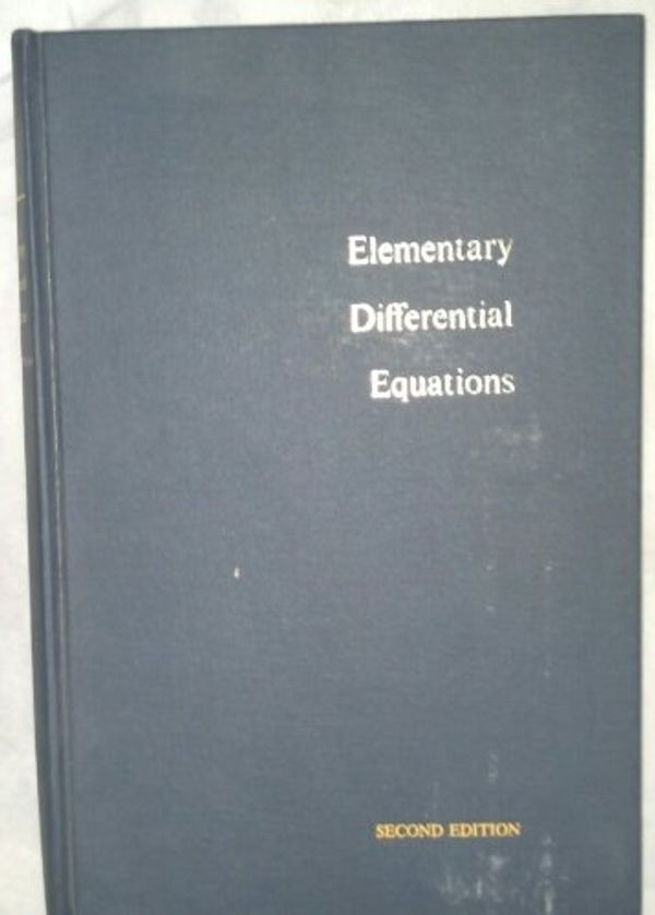 Cover Art for 9780471093350, Elementary Differential Equations by William E. Boyce