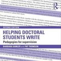 Cover Art for 9780415823494, Helping Doctoral Students Write by Barbara Kamler