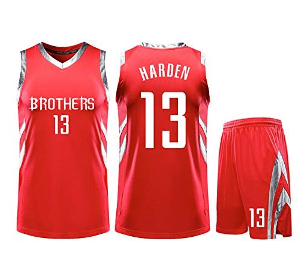 Cover Art for 6971061601526, Used for #13 James Harden Houston Rockets fans Basketball jerseys Kids Teen Sportswear Shirt vest + top summer shorts suit Male Female T-shirt Houston Rockets Murray-red-M by 