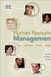 Cover Art for 9780077630829, Human Resource Management with Connect Plus by Raymond Noe, John Hollenbeck, Barry Gerhart, Patrick Wright