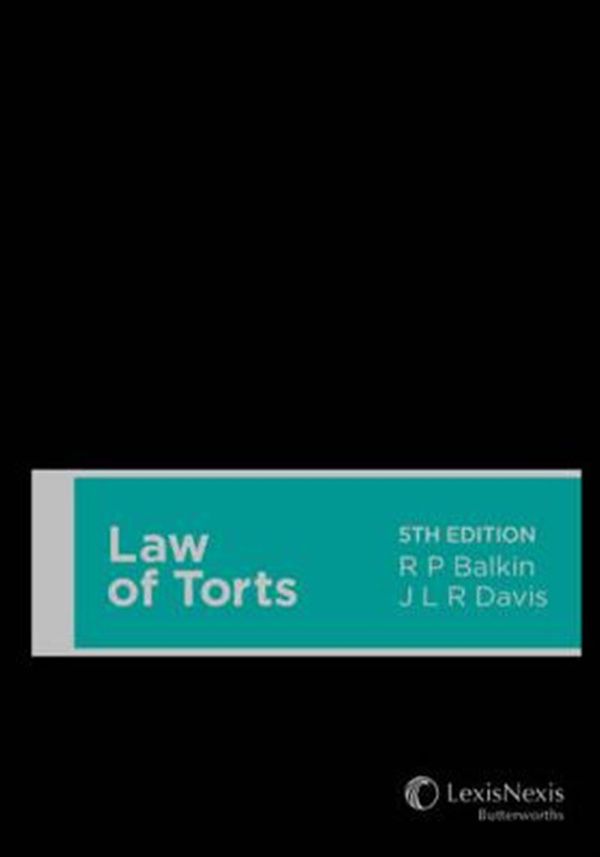 Cover Art for 9780409332049, Law of Torts by Balkin