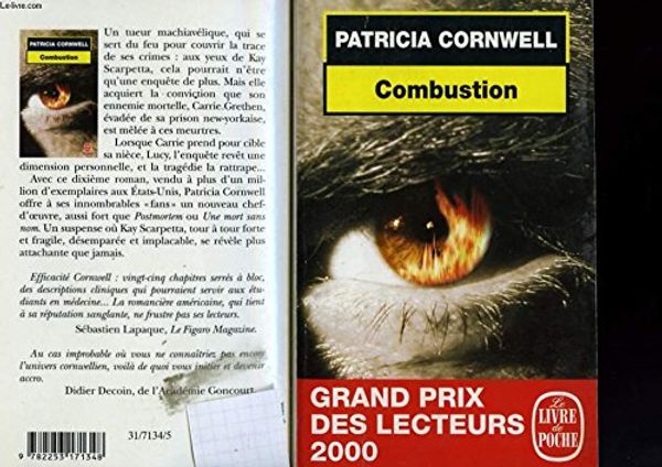 Cover Art for B0045ZU9IY, Combustion by Patricia Cornwell