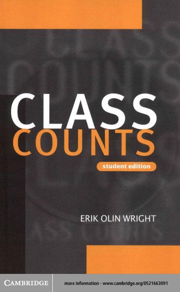 Cover Art for 9780511033896, Class Counts Student Edition by Erik Olin Wright