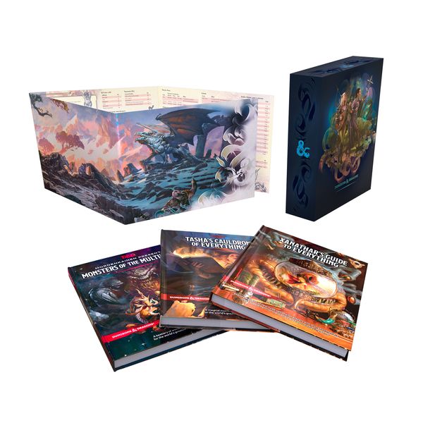 Cover Art for 9780786967377, Dungeons & Dragons Rules Expansion Gift Set (D&D Books)-Tasha's Cauldron of Everything + Xanathar's Guide to Everything + Monsters of the Multiverse + DM Scree by Wizards Rpg Team