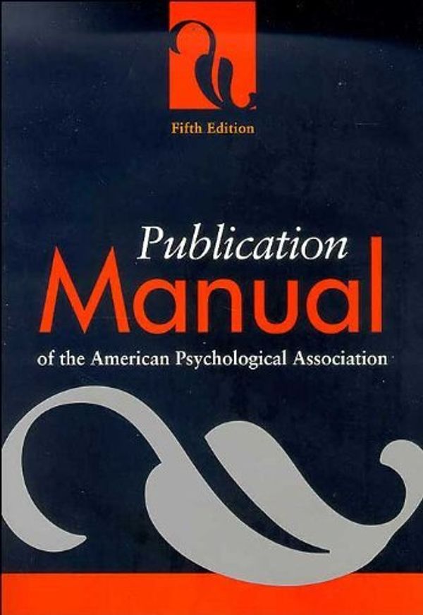 Cover Art for B004X3UMIU, Publication Manual Fifth (5th) Edition by American Psychological Association