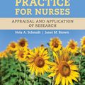 Cover Art for B0CPJQDPJQ, Evidence-Based Practice for Nurses: Appraisal and Application of Research by Nola A. Schmidt, Janet M. Brown