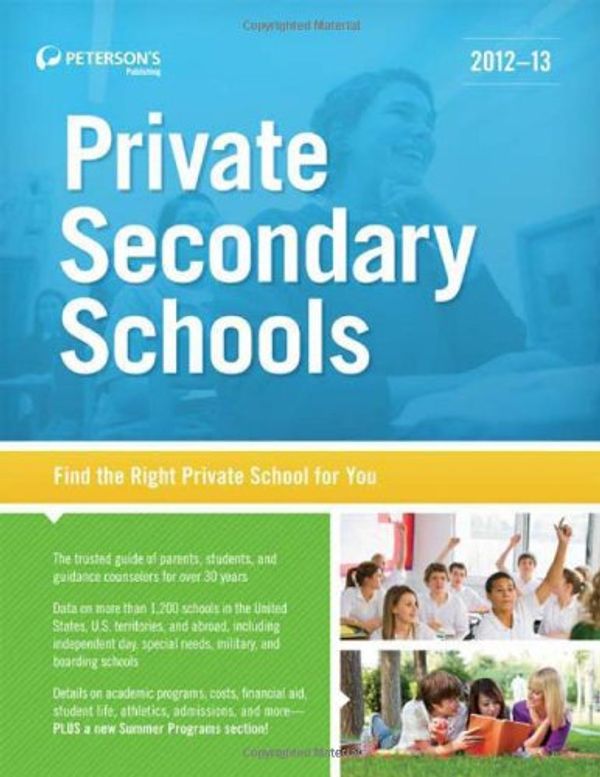 Cover Art for 9780768934373, Private Secondary Schools 2012-13 by Peterson S