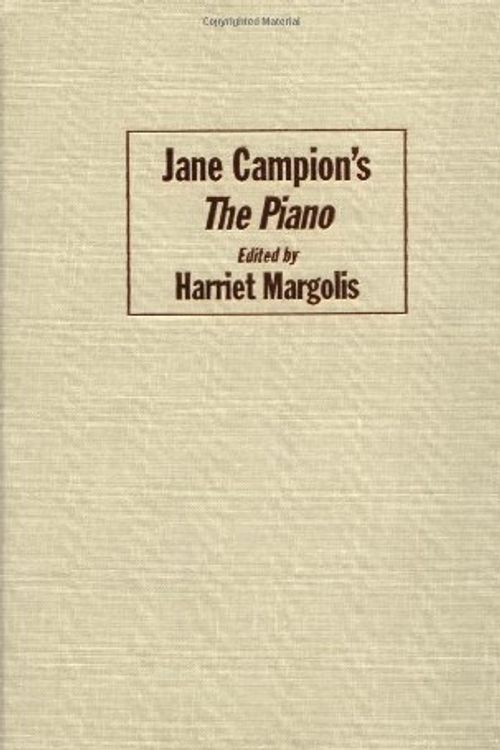Cover Art for 9780521597210, Jane Campion's The Piano by Jane Campion