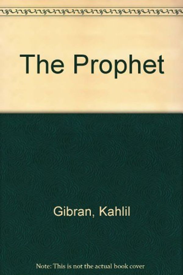 Cover Art for 9780375701405, The Prophet by Kahlil Gibran