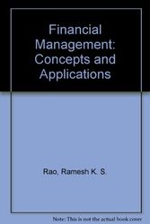 Cover Art for 9780023982118, Financial Management: Concepts and Applications by Ramesh K. S. Rao