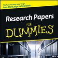 Cover Art for 9781118053836, Research Papers For Dummies by Geraldine Woods