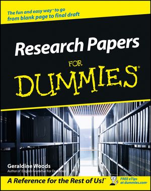 Cover Art for 9781118053836, Research Papers For Dummies by Geraldine Woods