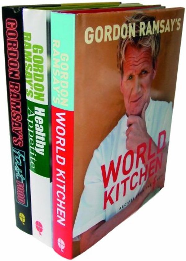 Cover Art for 9781844009930, Gordon Ramsay 3 book set (Gordon's World Kitchen, Healthy Food, Fast Food) by Gordon Ramsay