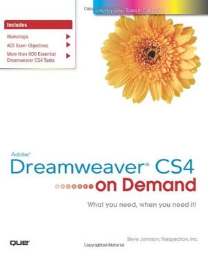 Cover Art for 9780789738370, Adobe Dreamweaver CS4 on Demand by Steve Johnson