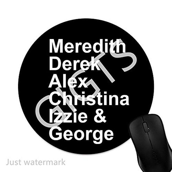 Cover Art for 5282356065888, Gaming Mouse Pad Meredith Derek Alex Christina Izzie George, 7 inches Round Natural Rubber Base, Non-Slip Mouse Mat 1Z670 by 