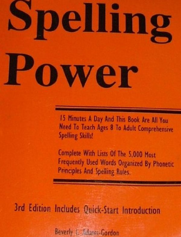 Cover Art for 9781888827194, Spelling Power by Beverly L. Adams-Gordon