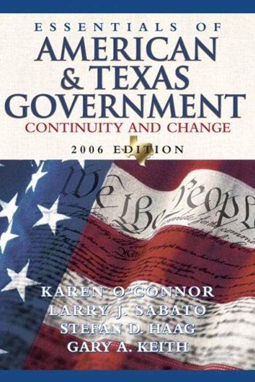 Cover Art for 9780321365200, Essentials of American and Texas Government by Karen O'Connor