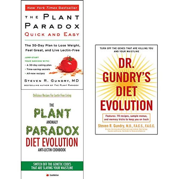 Cover Art for 9789123788972, Dr Gundry Diet Evolution, Plant Paradox Quick and Easy, Plant Anomaly Paradox Diet 3 Books Collection Set by Dr. Steven R. Gundry, Iota