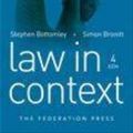 Cover Art for 9781862878426, Law in Context by Stephen Bottomley