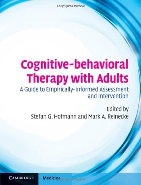 Cover Art for 9780521896337, Cognitive-behavioral Therapy with Adults by Mark A. Reinecke