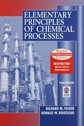 Cover Art for 9780471375876, Elementary Principles of Chemical Processes by Richard M. Felder