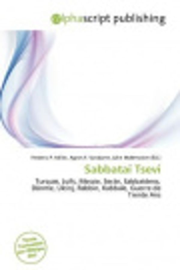 Cover Art for 9786136724300, Sabbata Tsevi by Frederic P Miller, Agnes F Vandome, John McBrewster