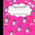 Cover Art for 9781726150248, Primary Composition Notebook Grades K-2 (5/8" Ruled): Dabbing Unicorn Journal & Doodle Diary - 112 Pages of Blank & Lined Paper for Writing and Drawing by Mind Over Matter Creations