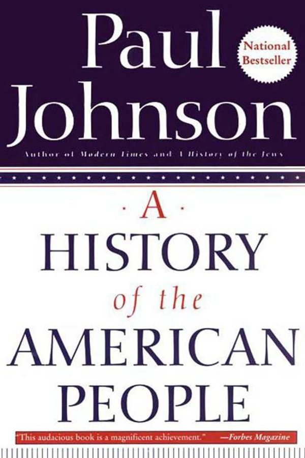 Cover Art for 9780061952135, A History of the American People by Paul Johnson