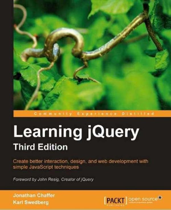 Cover Art for 9781849516556, Learning JQuery by Jonathan Chaffer, Karl Swedberg