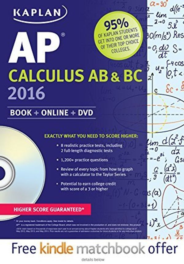 Cover Art for 9781625231437, Kaplan AP Calculus AB & BC 2016: Book + Online + DVD (Kaplan Test Prep) by Tamara Lefcourt Ruby, James Sellers, Lisa Korf, Van Horn, Jeremy, Mike Munn