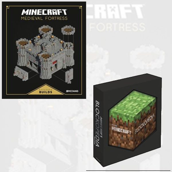 Cover Art for 9789123628902, minecraft collection 2 books set - blockopedia an official minecraft book from mojang,exploded builds medieval fortress an official minecraft book from mojang by Mojang Ab