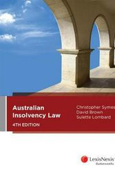 Cover Art for 9780409349528, Australian Insolvency Law by Brown and Lombard Symes