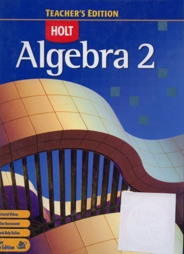 Cover Art for 9790030385314, Algebra 2 Teacher's Edition [Hardcover] by Holt Rheinhart and Winston