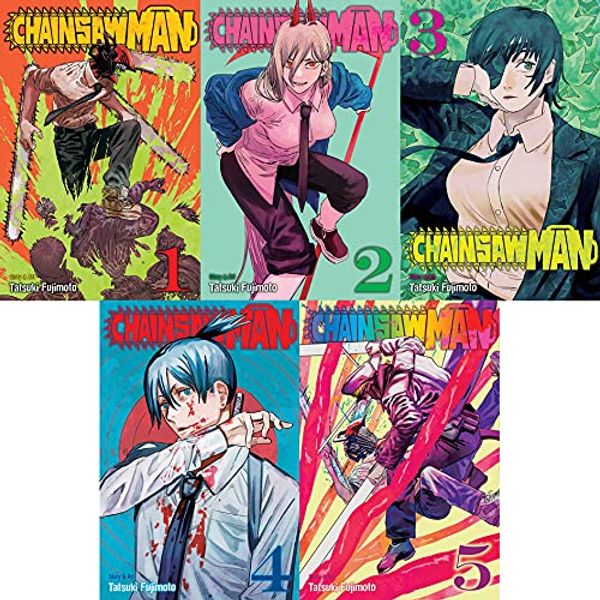 Cover Art for B09B7YQMM1, Chainsaw Man Manga Set 1-5 by Tatsuki Fujimoto