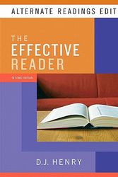 Cover Art for 9780205744992, Effective Reader, The, Alternate Reading Edition (with MyReadingLab Student Access Code Card) (2nd Edition) by D.J. Henry