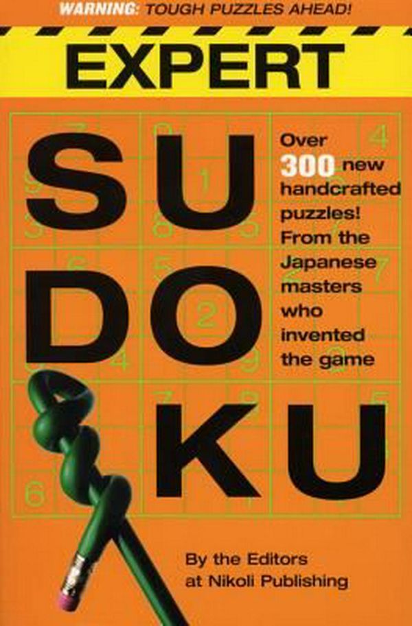 Cover Art for 9780761158356, Expert Sudoku by Nikoli Publishing