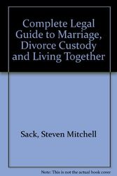 Cover Art for 9781555610203, Marriage, Divorce, Custody and Living Together by Steven Mitchell Sack