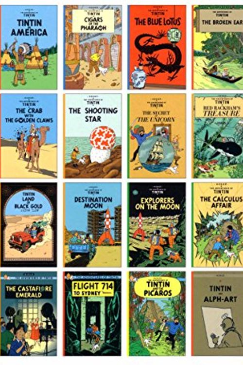 Cover Art for B0064CRKNI, The Adventures Of Tintin by Hergé (Complete 1991 Series) (21 book set) by Herge