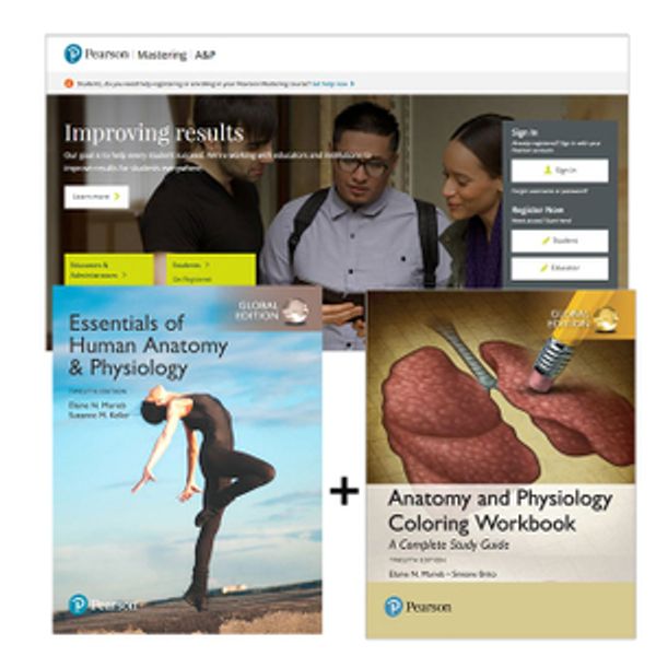 Cover Art for 9781488657993, Essentials of Human Anatomy & Physiology, Global Edition + Mastering A&P with eText + Anatomy and Physiology Coloring Workbook by Elaine Marieb, Suzanne Keller, Simone Brito