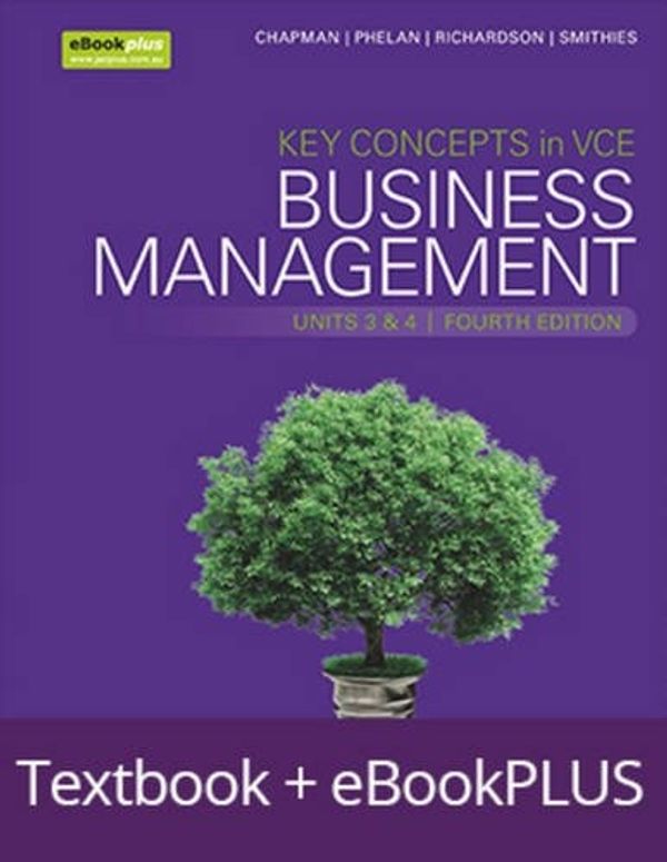 Cover Art for 9780730331445, Key Concepts in Vce Business Management Units 3&4 4e Ebookplus & Print + Studyon Vce Business Management Units 3&4 (Key Concepts in Business Management Series) by Stephen J. Chapman
