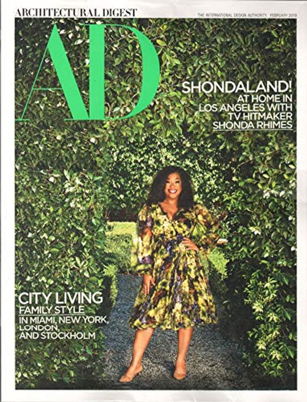 Cover Art for B07N1XP1CJ, Architectural Digest Magazine February 2019 | Shonda Rhimes by 