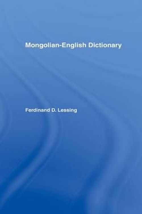 Cover Art for 9781138976375, Mongolian-English Dictionary by Ferdinand D Lessing