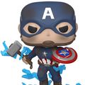 Cover Art for 0889698451376, Funko Pop! Marvel: Avengers Endgame - Captain America with Broken Shield & Mjoinir by FUNKO