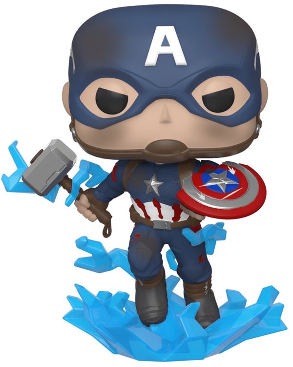 Cover Art for 0889698451376, Funko Pop! Marvel: Avengers Endgame - Captain America with Broken Shield & Mjoinir by FUNKO