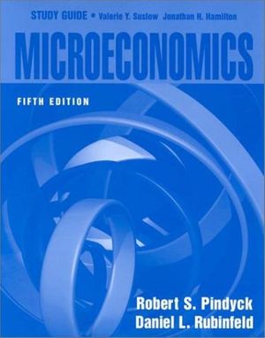 Cover Art for 9780130195074, Study Guide for Microeconomics by Robert S. Pindyck, Daniel L. Rubinfeld, Valerie Y. Suslow, Jonathan Hamilton