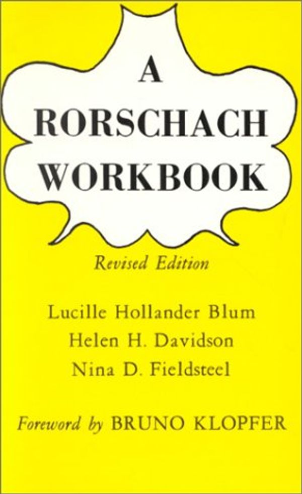 Cover Art for 9780823659012, Rorschach Workbook by Lucille Hollander Blum