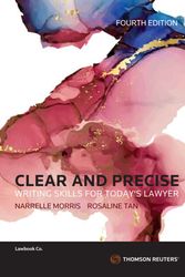 Cover Art for 9780455245034, Clear And Precise Writing Skills for Today's Lawyers 4th Edition by Narelle Morris, Rosalie Tan