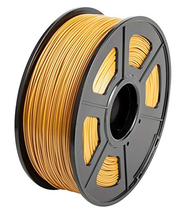 Cover Art for 0695968668791, CC DIY PLA 3D Printer Filament Dimensional Accuracy +/- 0.02 mm 1kg Spool 1.75 mm Suits Most 3D Printers Tevo Tarantuala CR10 Mendel Prusa and More, Also Suitable for Most 3D pens (Gold) by 